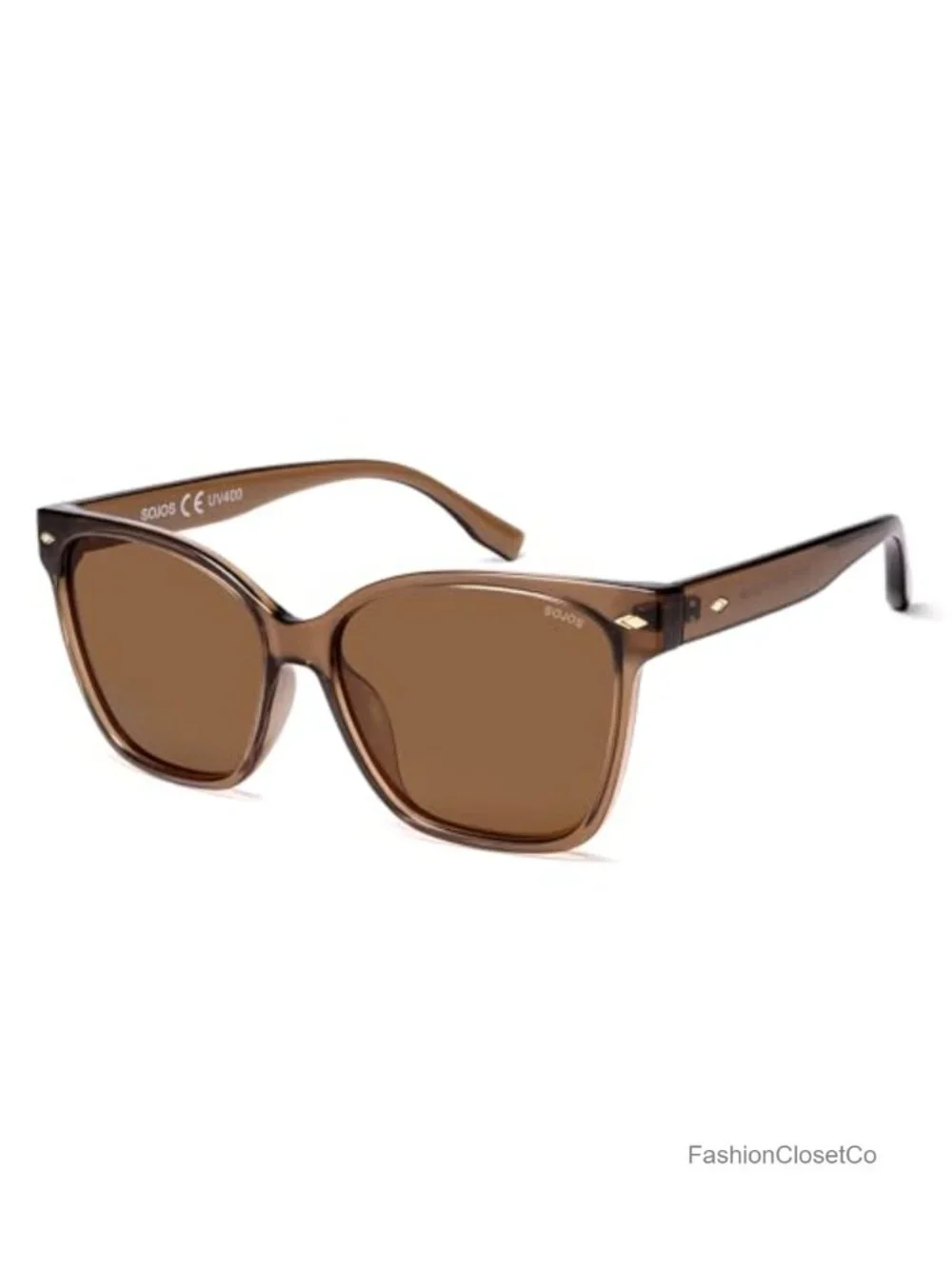 Trendy Square Oversized Polarized Sunglasses UV400 Protection